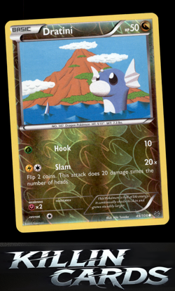 Reverse Holofoil Dratini 49/108 Pokemon Common XY - Roaring Skies Card NM - Image 1