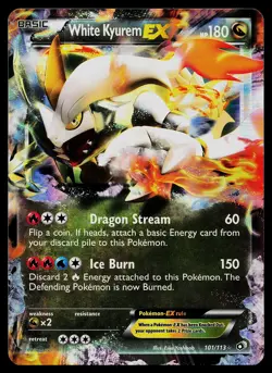 Pokemon Card - White Kyurem EX Legendary Treasures 101/113 Ultra Rare - Image 1
