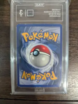 Pokemon TCG Base Set Charizard Holographic 4/102 – TAG 3 VG (Very Good) - Image 2