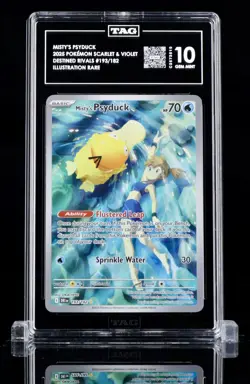 2025 Pokemon Misty's Psyduck 193/182 SV10 Destined Rivals Holo TAG 10 GEM MINT - Image 1