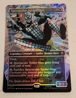 MTG SPECTACULAR SPIDER-MAN TEXTURED FOIL Magic the Gathering Pack Fresh 0237 - Image 1
