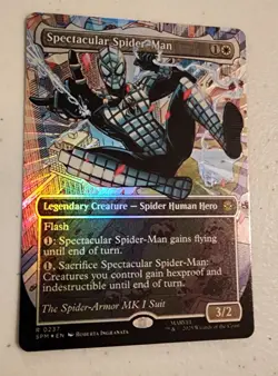 MTG SPECTACULAR SPIDER-MAN TEXTURED FOIL Magic the Gathering Pack Fresh 0237 - Image 2