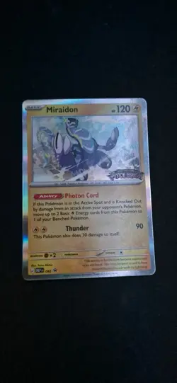 *Prerelease* Miraidon Build & Battle Promo MEP082 - Pokemon TCG Pitch Black Mint - Image 1