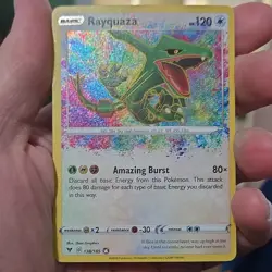 Pokemon TCG Vivid Voltage Rayquaza 138/185 Holo Amazing Rare 120 HP English 2020 - Image 1