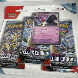 Pokemon TCG Scarlet and Violet - Stellar Crown Booster - 4 Pack lot 12 tot - Image 2