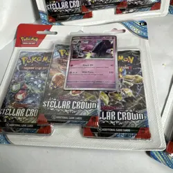 Pokemon TCG Scarlet and Violet - Stellar Crown Booster - 4 Pack lot 12 tot - Image 3