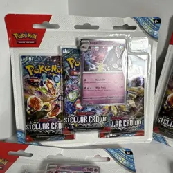 Pokemon TCG Scarlet and Violet - Stellar Crown Booster - 4 Pack lot 12 tot - Image 4