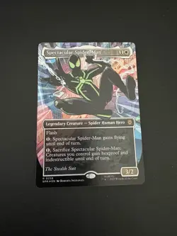 MTG Spectacular Spider-Man (0238) (Borderless) (Textured Foil) The Stealth Suit - Image 1