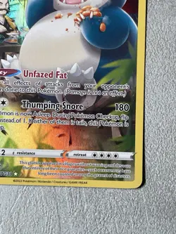 Pokemon Snorlax TG10/TG30 Trainer Gallery Lost Origin Holo NM - Image 5