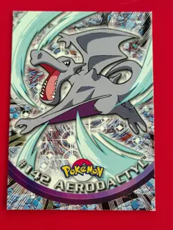 Topps TV Animation Edition Aerodactyl #142 Pokemon Card English 2000 - Image 1