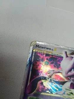 Mewtwo LV.X DP28 Black Star Promo Diamond and Pearl Pokemon Tcg Card DAMAGED - Image 3