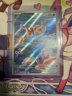 Goldeen Illustration IR Rare 087/084 Pitch Black Card in hand! Pokemon English - Image 1
