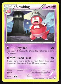 2012 Dark Explorers Slowking Rare #49/108 - Image 1