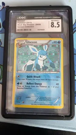 Pokemon CGC 8.5 Glaceon BW90 Black & White Promo Holo Card 2013 - Image 3
