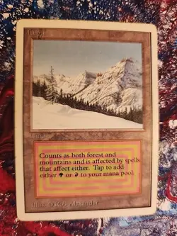 MTG UNLIMITED Dual Land TAIGA Moderately Played - Image 1