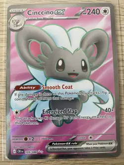 Cinccino ex Holo Ultra Rare Chaos Rising 105/086 Pokemon TCG - Image 1