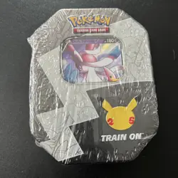 Pokemon Celebrations Tin Dark Sylveon V 25th Anniversary 6 Booster Packs Sealed - Image 1