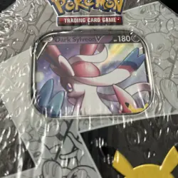 Pokemon Celebrations Tin Dark Sylveon V 25th Anniversary 6 Booster Packs Sealed - Image 2