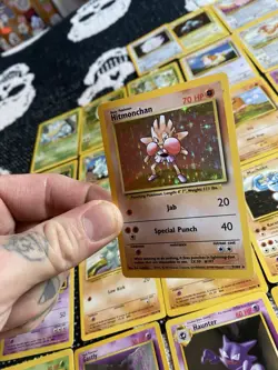 Pokemon TCG 1999 Base Set Hitmonchan Clefable Magneton Chansey Holo Rattata TR - Image 2