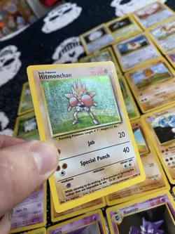 Pokemon TCG 1999 Base Set Hitmonchan Clefable Magneton Chansey Holo Rattata TR - Image 3