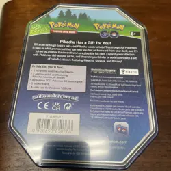 Pokemon GO Tin set Blissey Snorlax Pikachu NEW&FACTORY SEALED 4 Booster Packs - Image 5