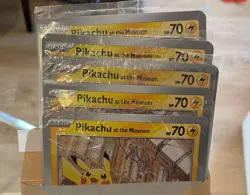 🇬🇧 Pokemon Pikachu at Museum JUMBO Promo Cards x5 UK Exclusive Ships Worldwide - Image 4