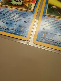 Wizards Pokemon TCG Fossil 1st Ed Omanyte Tentacool Horsea EN HP lot (3) - Image 4