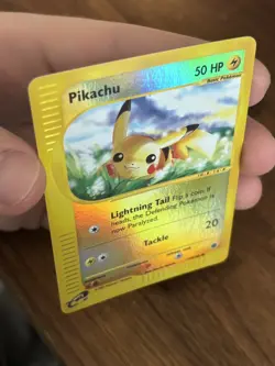 2002 Pokemon Expedition 124 Pikachu Reverse Holo NM+ - Image 2