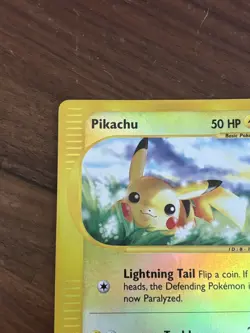 2002 Pokemon Expedition 124 Pikachu Reverse Holo NM+ - Image 3