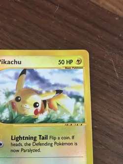 2002 Pokemon Expedition 124 Pikachu Reverse Holo NM+ - Image 4