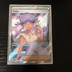 Pokemon TCG Tulip Paradox Rift Trainer Holo Ultra Rare Full Art 244/182 MINT - Image 1