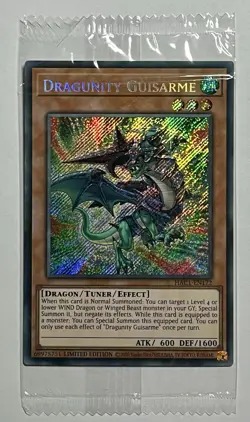 Dragunity Guisarme HAC1-EN172 •SEALED• Promo Secret Rare Hidden Arsenal YuGiOh - Image 1