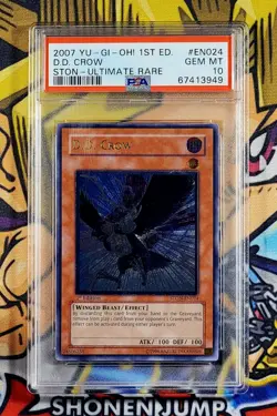 Yu-Gi-Oh! D.D. CROW 1st Ed Strike Of Neos STON-EN024 PSA 10 Ultimate GEM MINT - Image 1