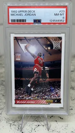 1992 Upper Deck #23 Michael Jordan - PSA 8 - Chicago Bulls HOF GOAT 🐐 - Image 1