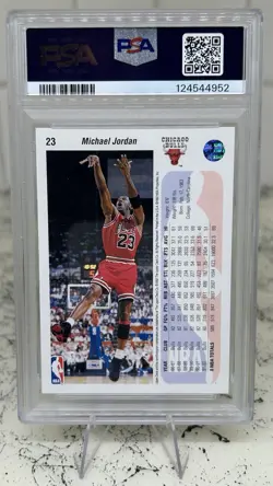 1992 Upper Deck #23 Michael Jordan - PSA 8 - Chicago Bulls HOF GOAT 🐐 - Image 2