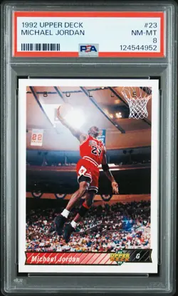 1992 Upper Deck #23 Michael Jordan - PSA 8 - Chicago Bulls HOF GOAT 🐐 - Image 3