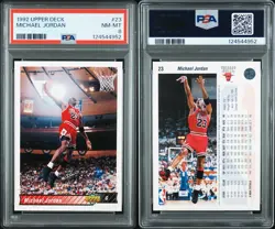 1992 Upper Deck #23 Michael Jordan - PSA 8 - Chicago Bulls HOF GOAT 🐐 - Image 5