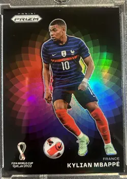2022 Panini Prizm World Cup Qatar Kylian Mbappe Color Wheel SSP Case Hit France - Image 1