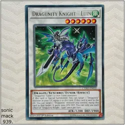 Dragunity Knight - Luin - CYHO-EN032 - Rare 1st Edition Yugioh - Image 1