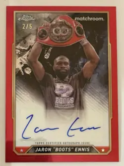 2024 TOPPS CHROME JARON “BOOTS” ENNIS AUTOGRAPH 2/5 CARD! - Image 1