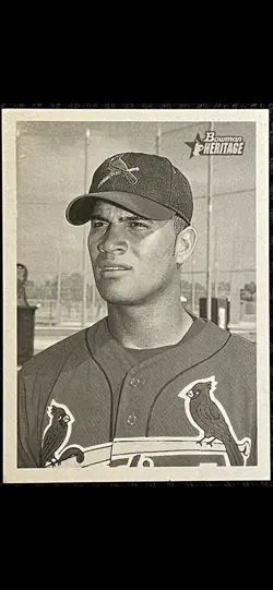 RARE 2001 Bowman Promo Albert Pujols Print Run = Bowman Chrome National Heritage - Image 2
