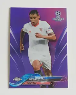 2017 Topps Chrome UCL UEFA Champions League 4x Purple Refractor Cards #/250 - Image 4