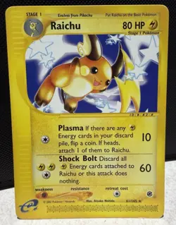 Raichu 61/165 Expedition Base Set Non Holo Rare Pokemon Card LP - Image 1