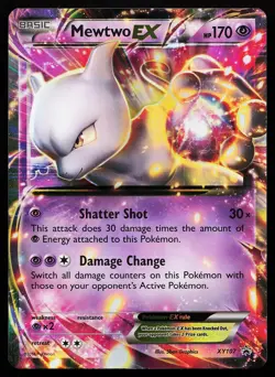 Mewtwo EX XY107 Holo XY Promo Pokemon Card - Image 1