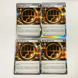 Rocky Energy (087/088) Playset (x4 Cards) Perfect Order - Pokemon - Image 1