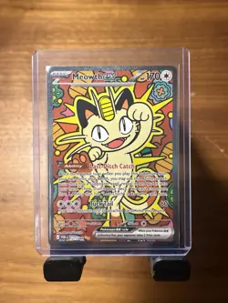 Meowth ex 121/088 SIR Special Illustration Rare Perfect Order Pokemon Card NM - Image 1