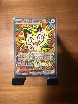 Meowth ex 121/088 SIR Special Illustration Rare Perfect Order Pokemon Card NM - Image 3