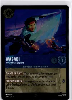 Disney Lorcana Wasabi Methodical Engineer 13/P2 Promo Foil Holo Trading Card TCG - Image 3