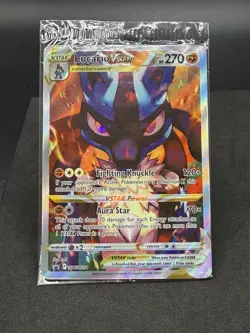 Pokemon TCG Lucario VSTAR SWSH291 Crown Zenith ETB Promo Card, Sealed - Image 1