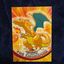 **PACK FRESH!!**Pokemon Card Charizard #06 Topps Series 1st Ed BLUE TOPPS LOGO - Image 1